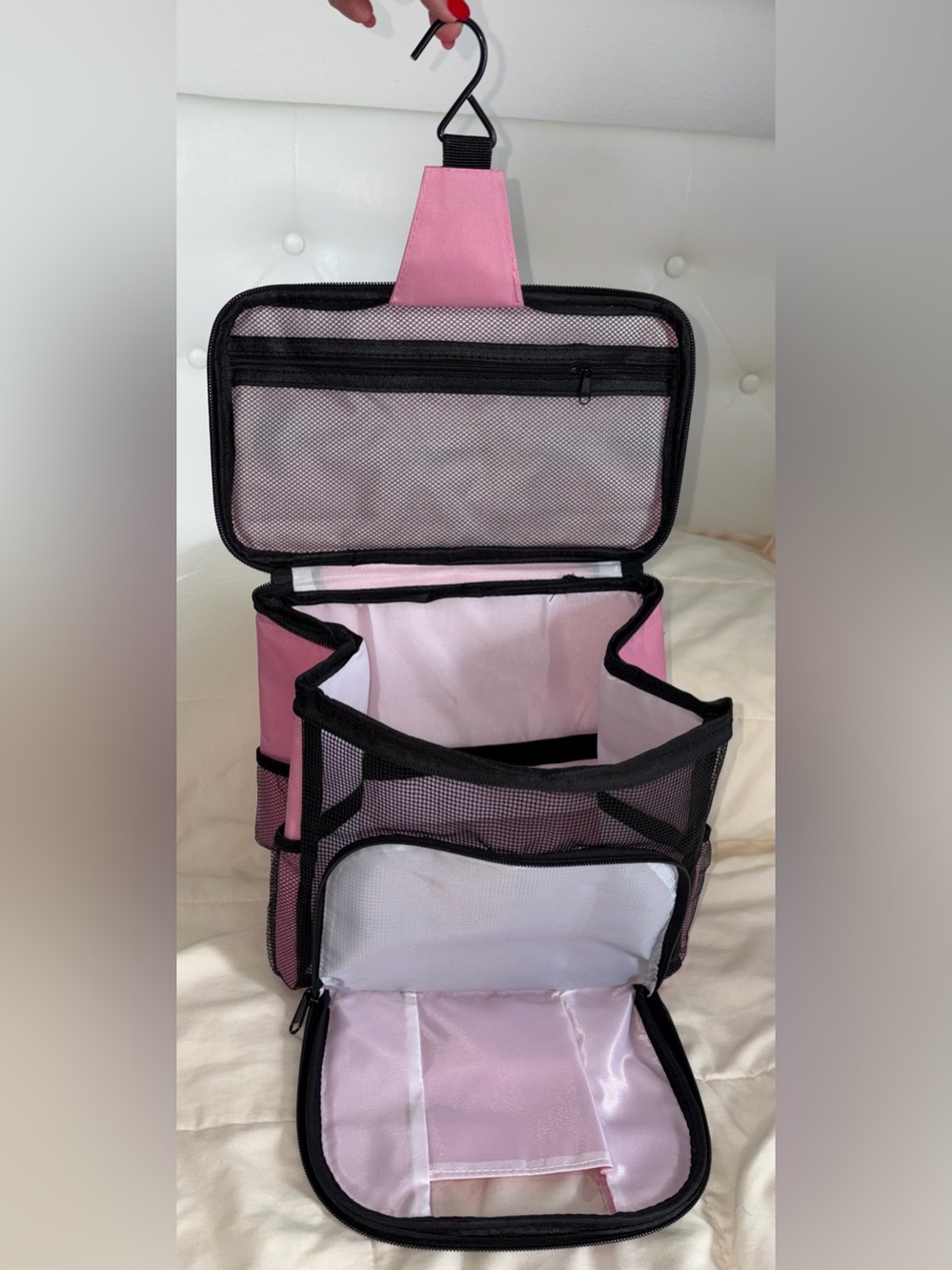 Pink Travel Organizer Storage Bag - Home Storage & Organization - Picture 2 of 7